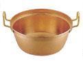 銅　円付鍋（両手錫引きなし）
