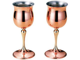 銅ワインカップ(チューリップ)